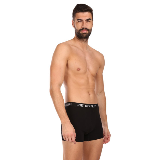 3PACK Boxers para homem Pietro Filipi preto (3BCL004)