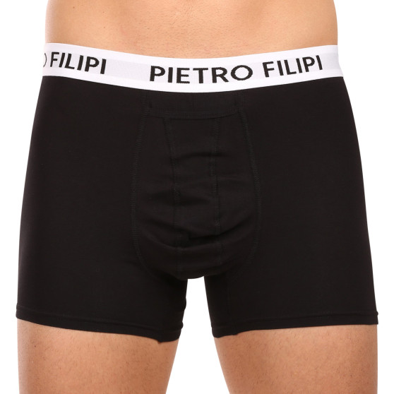 3PACK Boxers para homem Pietro Filipi preto (3BCL006)