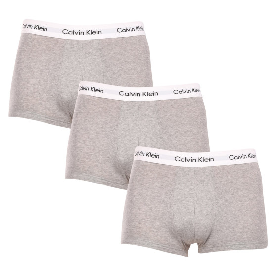 3PACK Boxers para homem Calvin Klein cinzento (U2664G-KS0)