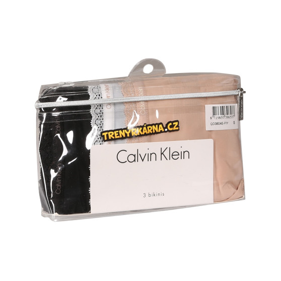 3PACK cuecas para mulher Calvin Klein multicolorido (QD3804E-FIY)