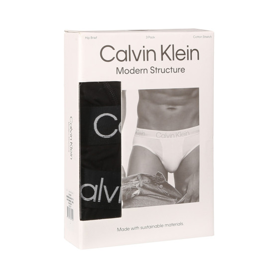 3PACK cuecas para homem Calvin Klein preto (NB2969A-7VI)