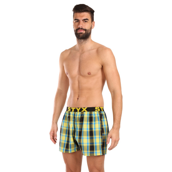 Boxers para homem Styx desporto elástico multicolorido (B1033)