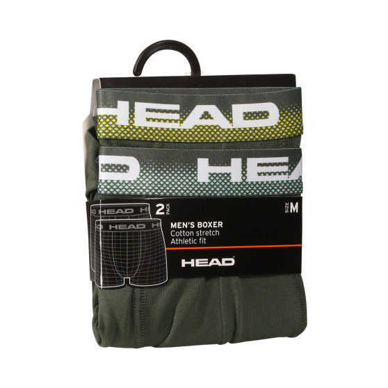 2PACK Calções boxer para homem HEAD verde (701226183 001)