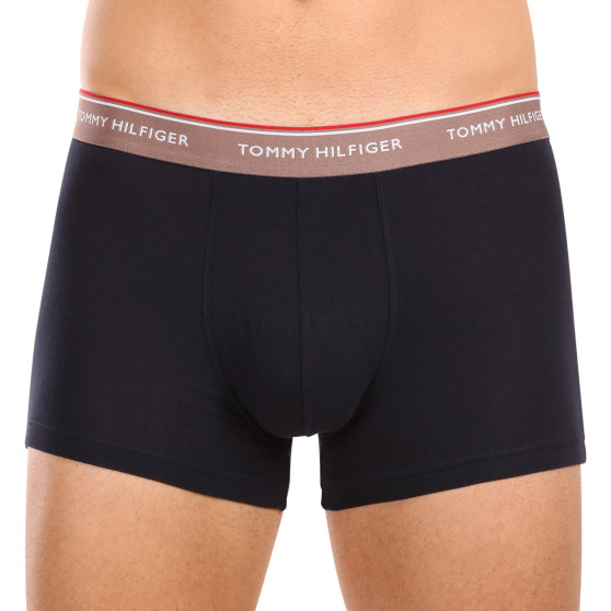 3PACK Boxers para homem Tommy Hilfiger azul escuro (UM0UM01642 0R6)