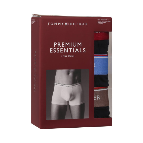 3PACK Boxers para homem Tommy Hilfiger azul escuro (UM0UM01642 0R6)