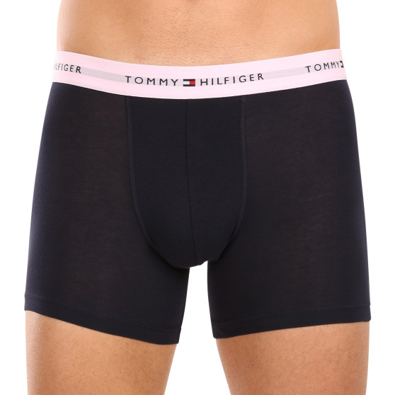 3PACK Boxers para homem Tommy Hilfiger azul escuro (UM0UM02765 0VH)