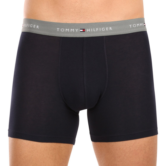 3PACK Boxers para homem Tommy Hilfiger azul escuro (UM0UM02765 0VH)