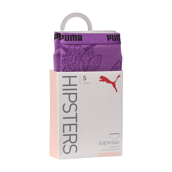 2PACK cuecas para mulher Puma roxo (701226222 002)