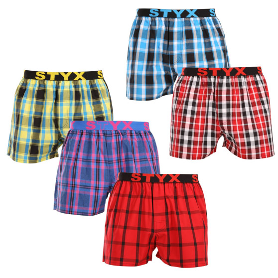 5PACK Boxers para homem Styx desporto elástico multicolorido (5B103135)