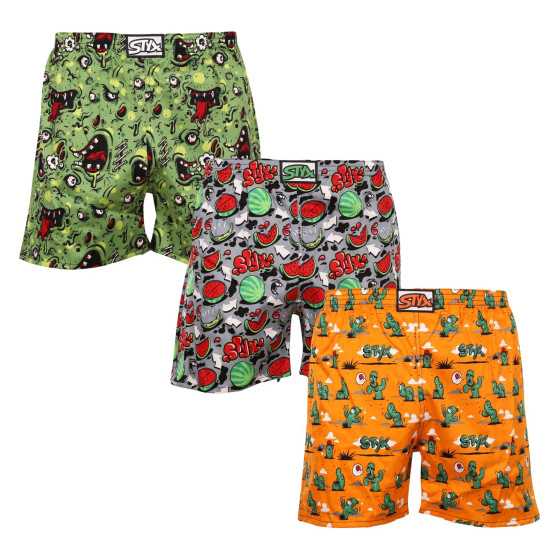 3PACK Boxers de dormir para homem Styx multicolorido (3DTP13119)