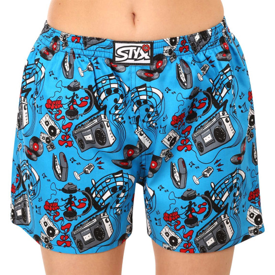 3PACK Styx Calções de dormir para mulher multicoloridos (3DTD14183)