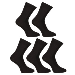 5PACK meias Nedeto ankle socks bambu preto (5PBK01)