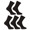 5PACK meias Nedeto ankle socks bambu preto (5PBK01)