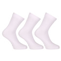 3PACK Nedeto meias ankle socks bamboo white (3PBK02)