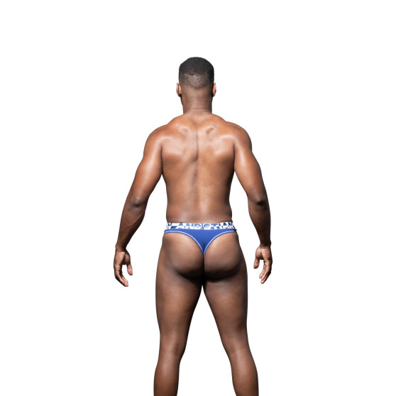 Andrew Christian Tanga para homem azul ALMOST NAKED (93162-NVY)