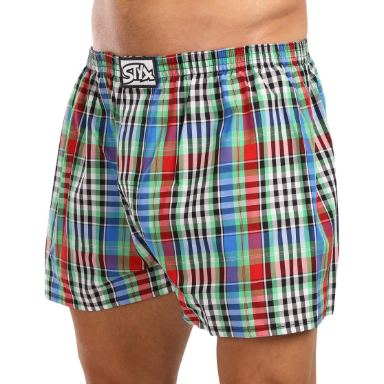 Boxers para homem Styx clássico elástico multi-colorido (A1036)