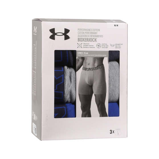 3PACK Boxers para homem Under Armour multicolorido (1383889 410)