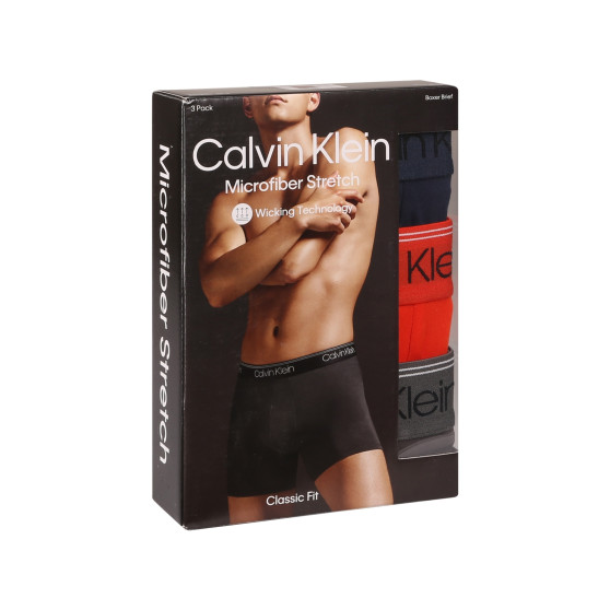 3PACK Boxers para homem Calvin Klein multicolorido (NB2570A-MGY)