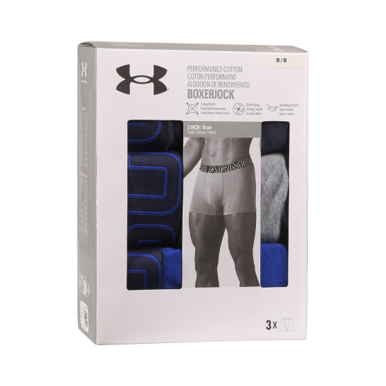 3PACK Boxers para homem Under Armour multicolorido (1383891 410)