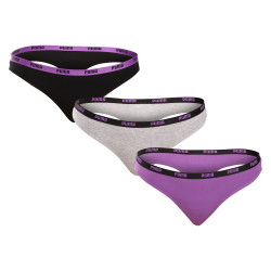 3PACK Tanga para mulher Puma multicolorido (503008001 004)