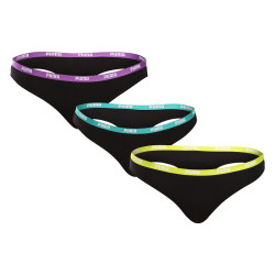 3PACK tanga para mulher Puma preto (503008001 005)