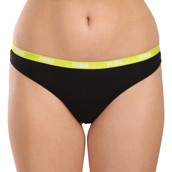 3PACK tanga para mulher Puma preto (503008001 005)