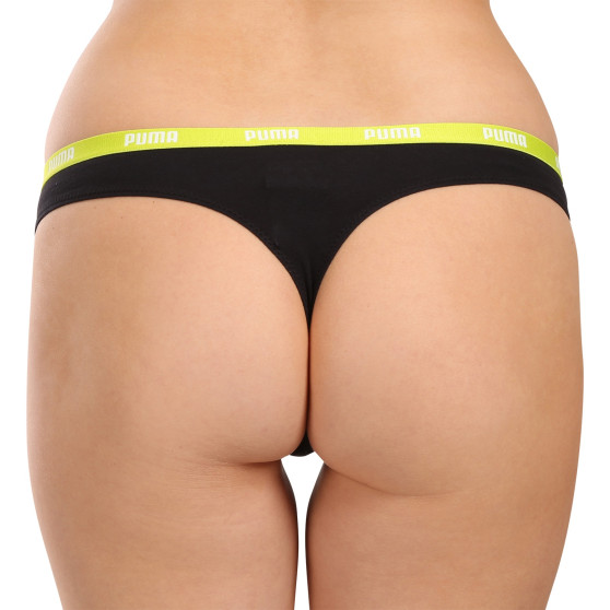 3PACK tanga para mulher Puma preto (503008001 005)