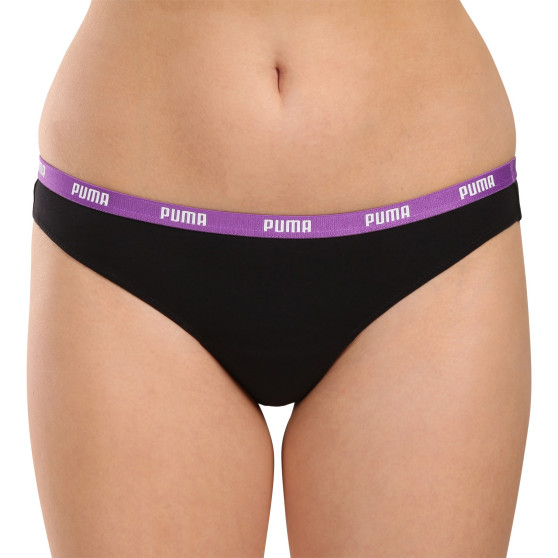 3PACK tanga para mulher Puma preto (503008001 005)