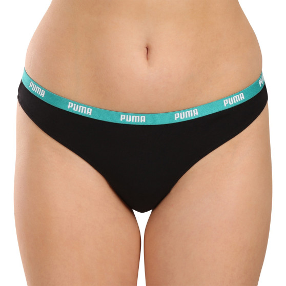 3PACK tanga para mulher Puma preto (503008001 005)