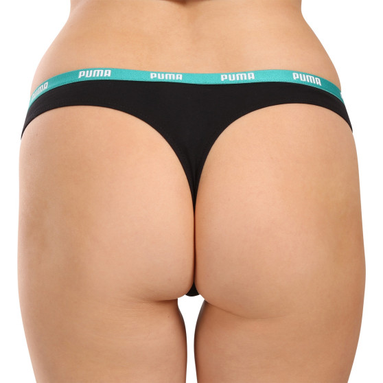 3PACK tanga para mulher Puma preto (503008001 005)