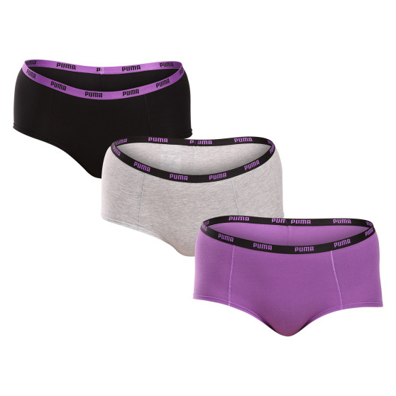 3PACK cuecas para mulher Puma multicolorido (503006001 004)