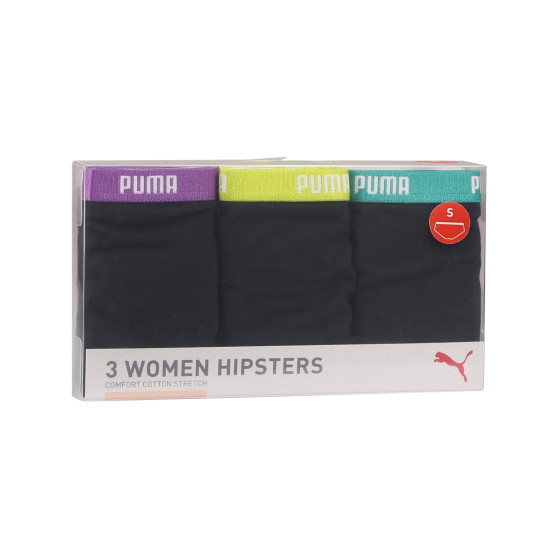 3PACK cuecas para mulher Puma preto (503007001 005)