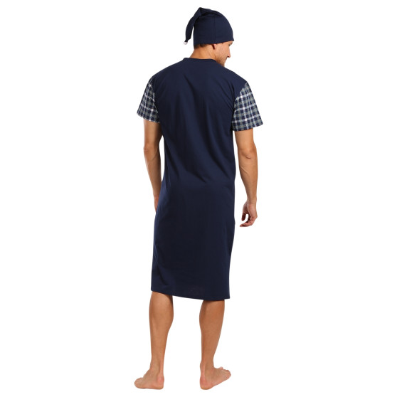 Camisola de noite para homem Foltýn azul escuro de grandes dimensões (FNKKN22)