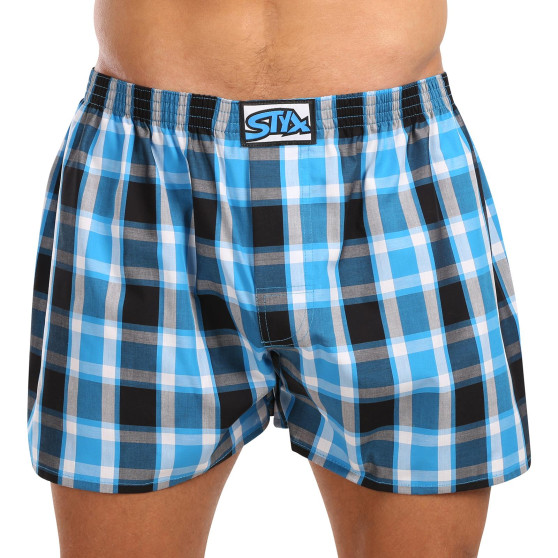 3PACK Boxers para homem Styx borracha clássica multi-coloured (3A103456)