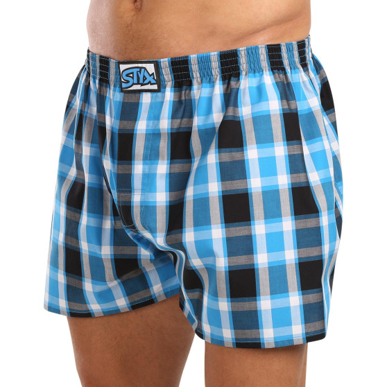 3PACK Boxers para homem Styx borracha clássica multi-coloured (3A103456)