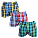 3PACK Boxers para homem Styx borracha clássica multi-coloured (3A103789)