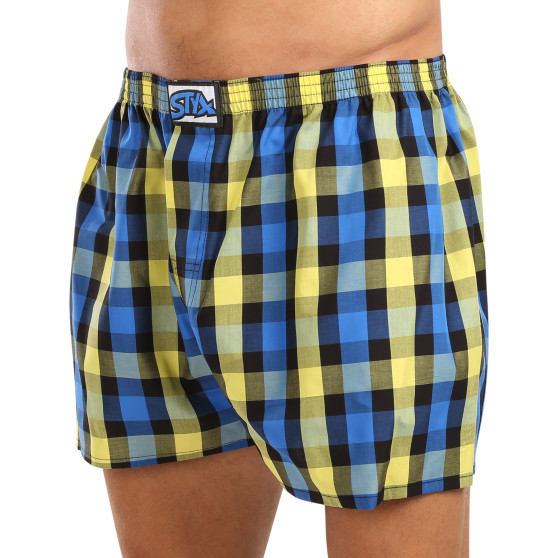 3PACK Boxers para homem Styx borracha clássica multi-coloured (3A103890)