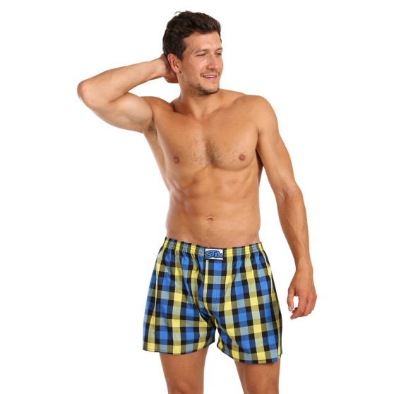 3PACK Boxers para homem Styx borracha clássica multi-coloured (3A103890)