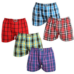 5PACK Boxers para homem Styx borracha clássica multi-coloured (5A103135)