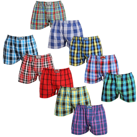 10PACK Boxers para homem Styx borracha clássica multi-coloured (10A103140)