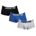 3PACK Calções boxer para homem Addicted multicolor (AD421P-3COL)