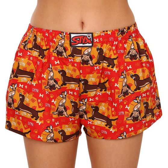 3PACK Boxers para mulher Styx arte clássica borracha multicolorido (3K14744)