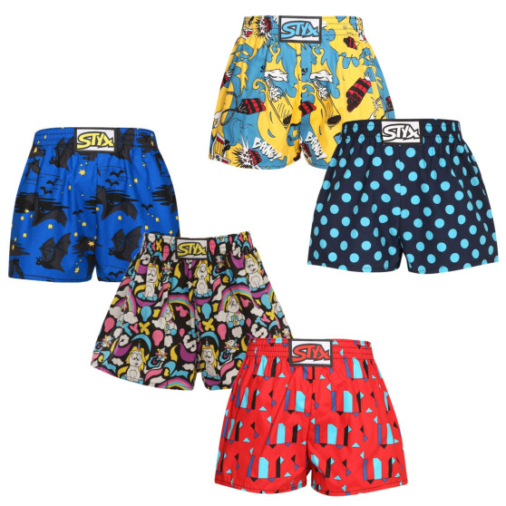 5PACK Boxers para criança Styx arte clássica borracha multicolorido (5J1181909)