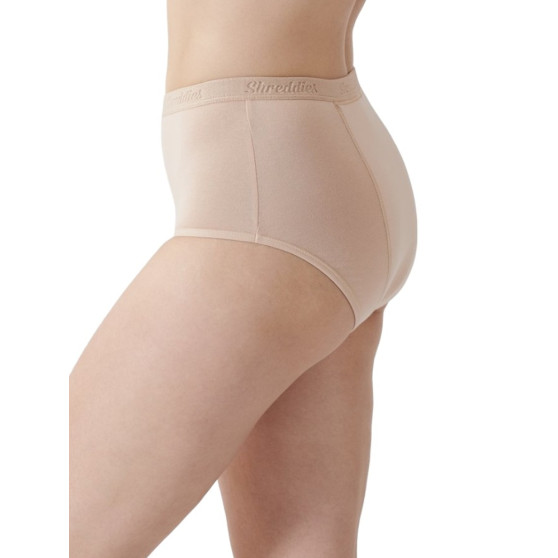 Shreddies Cuecas funcionais femininas para flatulência Hi-Waist Bege (SHRED102B)