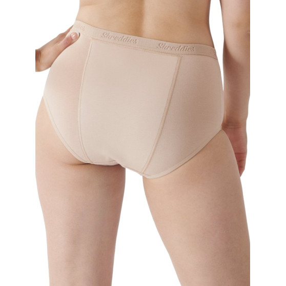 Shreddies Cuecas funcionais femininas para flatulência Hi-Waist Bege (SHRED102B)