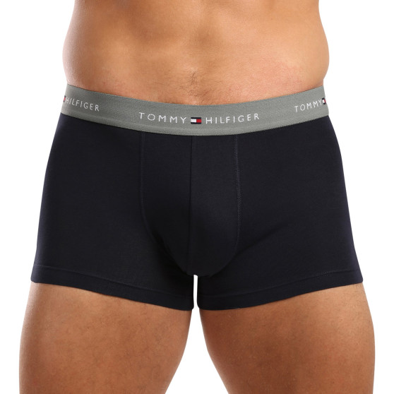 3PACK Boxers para homem Tommy Hilfiger azul escuro (UM0UM02763 0T9)