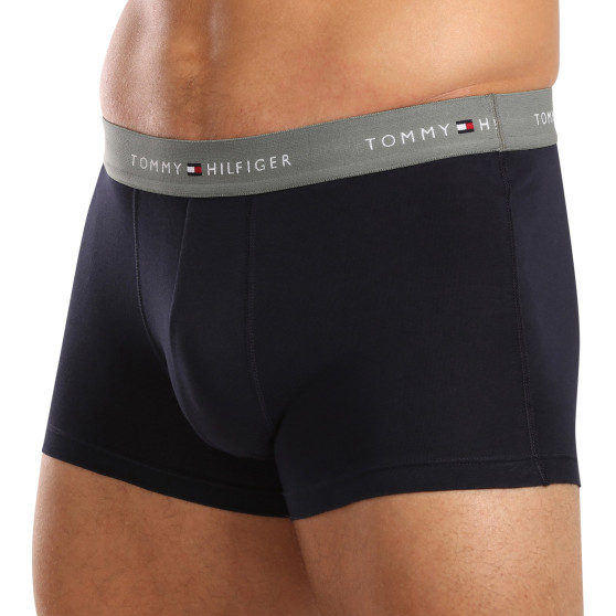 3PACK Boxers para homem Tommy Hilfiger azul escuro (UM0UM02763 0T9)