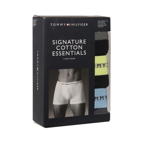 3PACK Boxers para homem Tommy Hilfiger azul escuro (UM0UM02763 0T9)