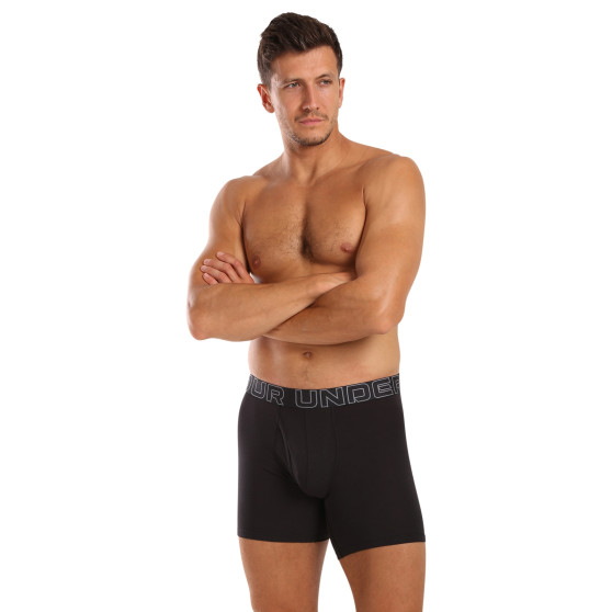 3PACK Boxers para homem Under Armour preto (1383889 001)