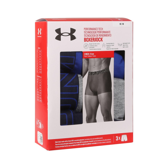 3PACK Boxers para homem Under Armour multicolorido (1383882 400)